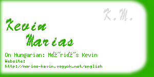 kevin marias business card